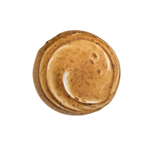 Load image into Gallery viewer, top view of caramel macchiato cupcake with toasted topping. not-bg

