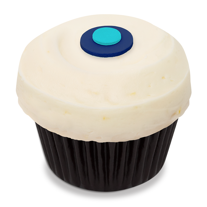 Sprinkles Lemon Blueberry cupcake. Naturally gluten friendly. 