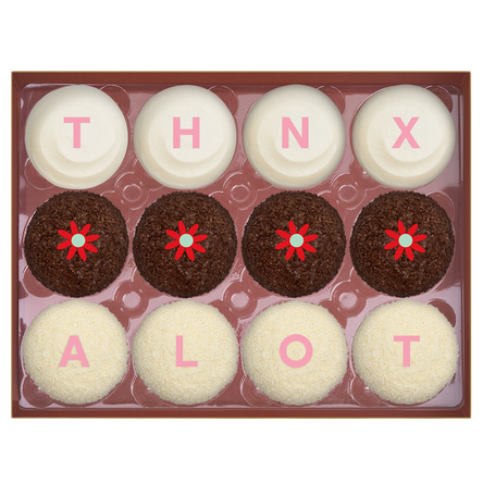thnx alot dozen cupcake box