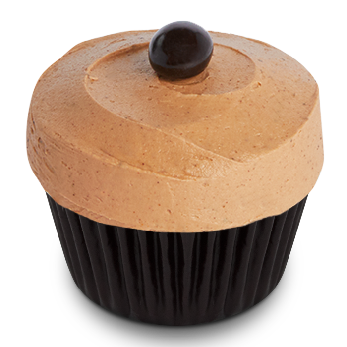 Vietnamese coffee cupcake with condensed milk buttercream filling and coffee frosting on top, perfect for coffee dessert lovers